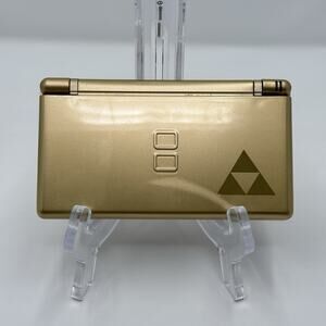 Nintendo DS Lite Zelda Gold Edition Handheld Console With Charger Stylus